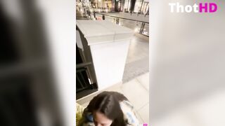 Risky Public Blowjob Busty Whore Splatxo Sucking BIG BLACK COCK In The City Center