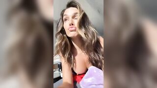 Lyna Perez nipple slip live stream