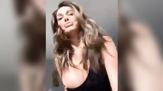 Lyna Perez nipple slip live stream