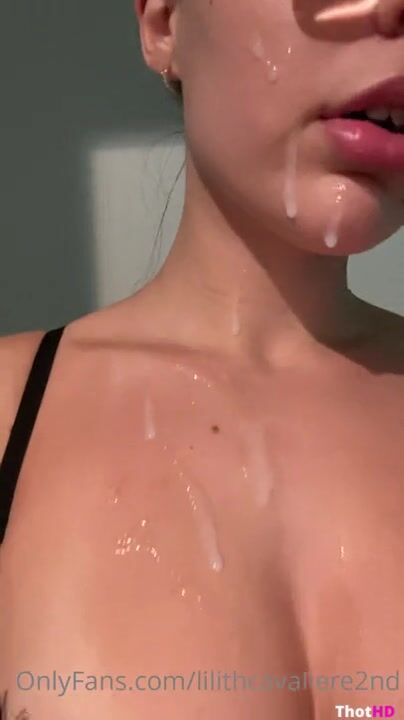 Lilith Cavaliere facial cumshot video