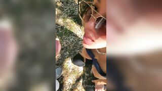 TS Luna Fuego ONLYFANS Outdoor Blowjob