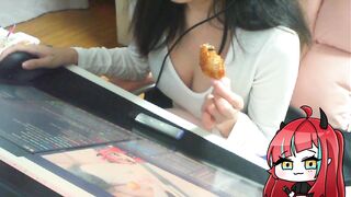 akay0ru Kick stream flashing tittys