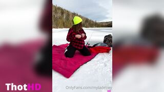 Myla Del Rey Ice Fishing Masturbate