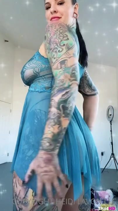 Heidi Lavon ONLY FANS In Hot Blue Underwear