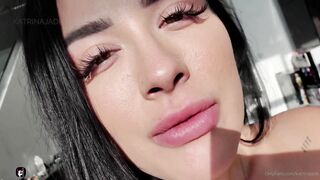 Katrina Jade OF Selfie Video Spread Pussy