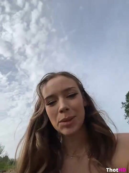 HopeHeavenOfficial Masturbating In Woods & Public Road OF Video