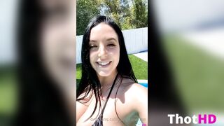 Angela White In Bikini Live Stream Huge Tittys ONLY FANS