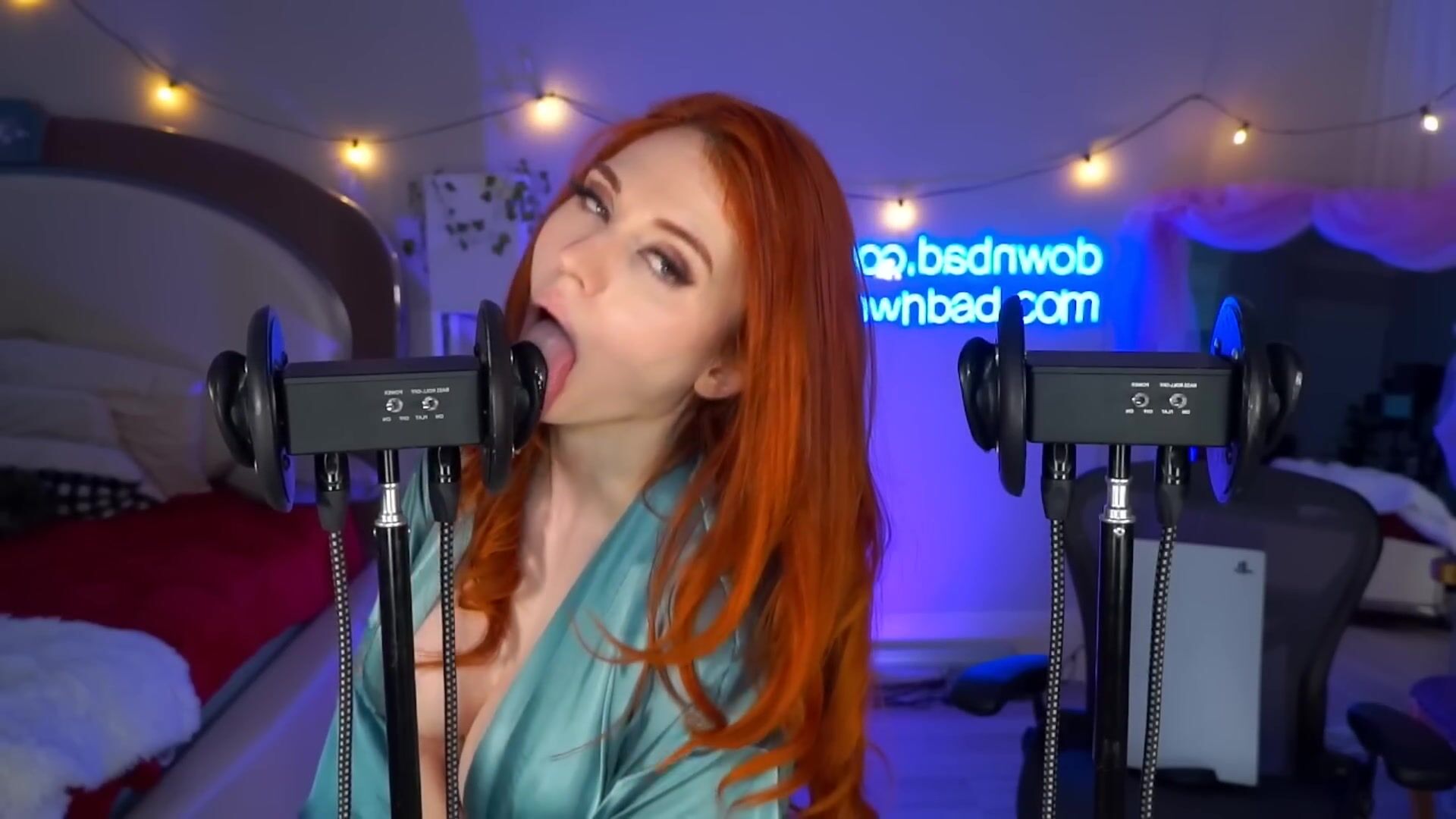Amouranth LICKING ASMR Me or a PS5