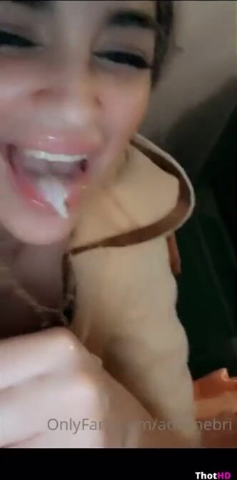 Adelinebri Leaked of Cum In Mouth