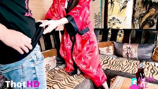 Asian Restaurant with Russian Babe