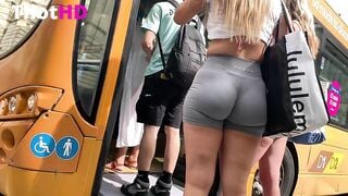 Sexy Blonde Candid Asses in Shorts