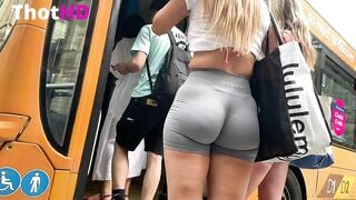 Sexy Blonde Candid Asses in Shorts