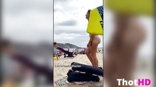 Candid Beach Ass Dancing