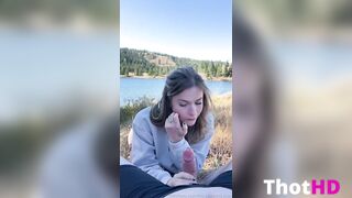ThePrincessJess Outdoor Bj Cumshot Swallow Video Leaked