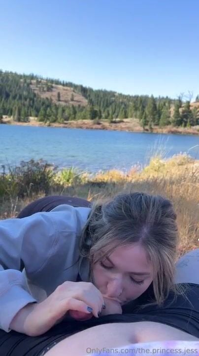 ThePrincessJess Outdoor Bj Cumshot Swallow Video Leaked