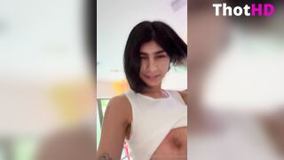 Mia Khalifa Crop Top Underboobs Tease PPV Video Leak