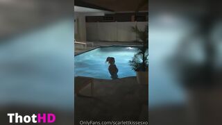 ScarlettKissesXO Nude Poolside Sex Tape Video Leaked
