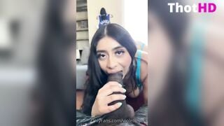 Violet Myers Nude POV Underwear Blow only fans Video Leak