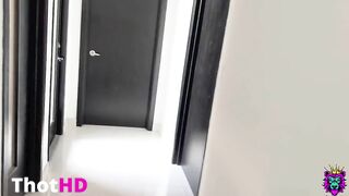 Horny Jumbo Butt Sister in Law Gets Fucked in the Stairs