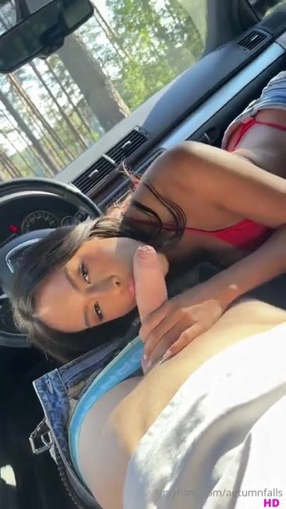 Autumn Falls Nude Car Blowjob POV onlyfans Video Leaked