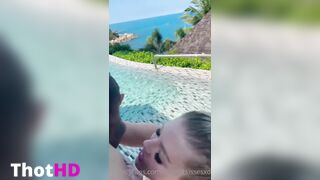 ScarlettKissesXO POV Outdoor Suck of Video Leak