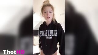 Girl shows butt on Tik Tok! 9