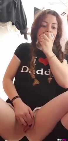 Small squirts in dressing room