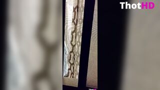 Spying my young daughter in the shower