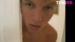 Mom helps son in shower, son helps mom in bed