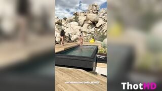 Auhneesh Nicole Outdoor Foursome in Bikini Video Leaks