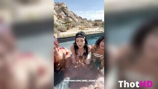 Auhneesh Nicole Outdoor Foursome in Bikini Video Leaks