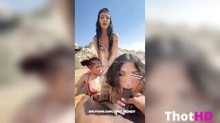Auhneesh Nicole Outdoor Foursome in Bikini Video Leaks