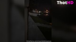 ScarlettKissesXO Outdoor Pool Blowjob only fans Video Leaked (1)