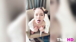 kate kuray sexy ahegao face with titties out