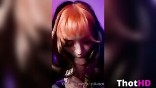 Cutelilkitten BIG BLACK COCK Cumshot In Mouth