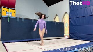 Nicoleskirts Nude On Trampoline