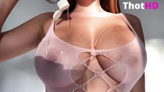 Genesis Lopez Oiling Boobs
