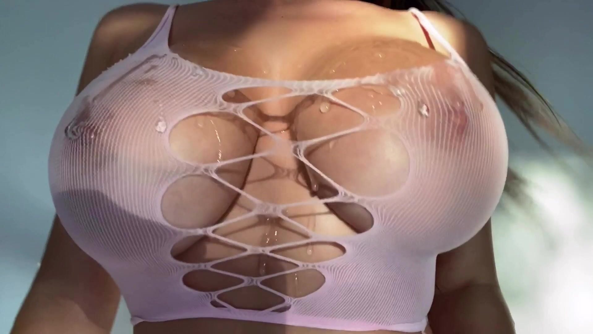 Genesis Lopez Oiling Boobs