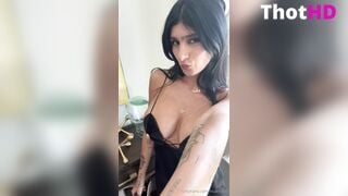 Mia Khalifa Black Dress