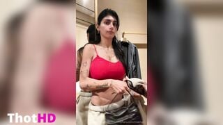 Mia Khalifa Nude In Changing Room