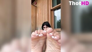 Mia Khalifa Topless Outdoor