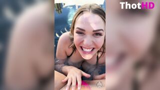Angela White x Mia Malkova ? Cunnilingus in the Pool