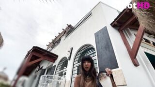 DaringKiara Naked and Embarrassing Public Bar Visit and Drive pt2