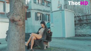 DaringKiara Public Anal Plug Enema in City Center