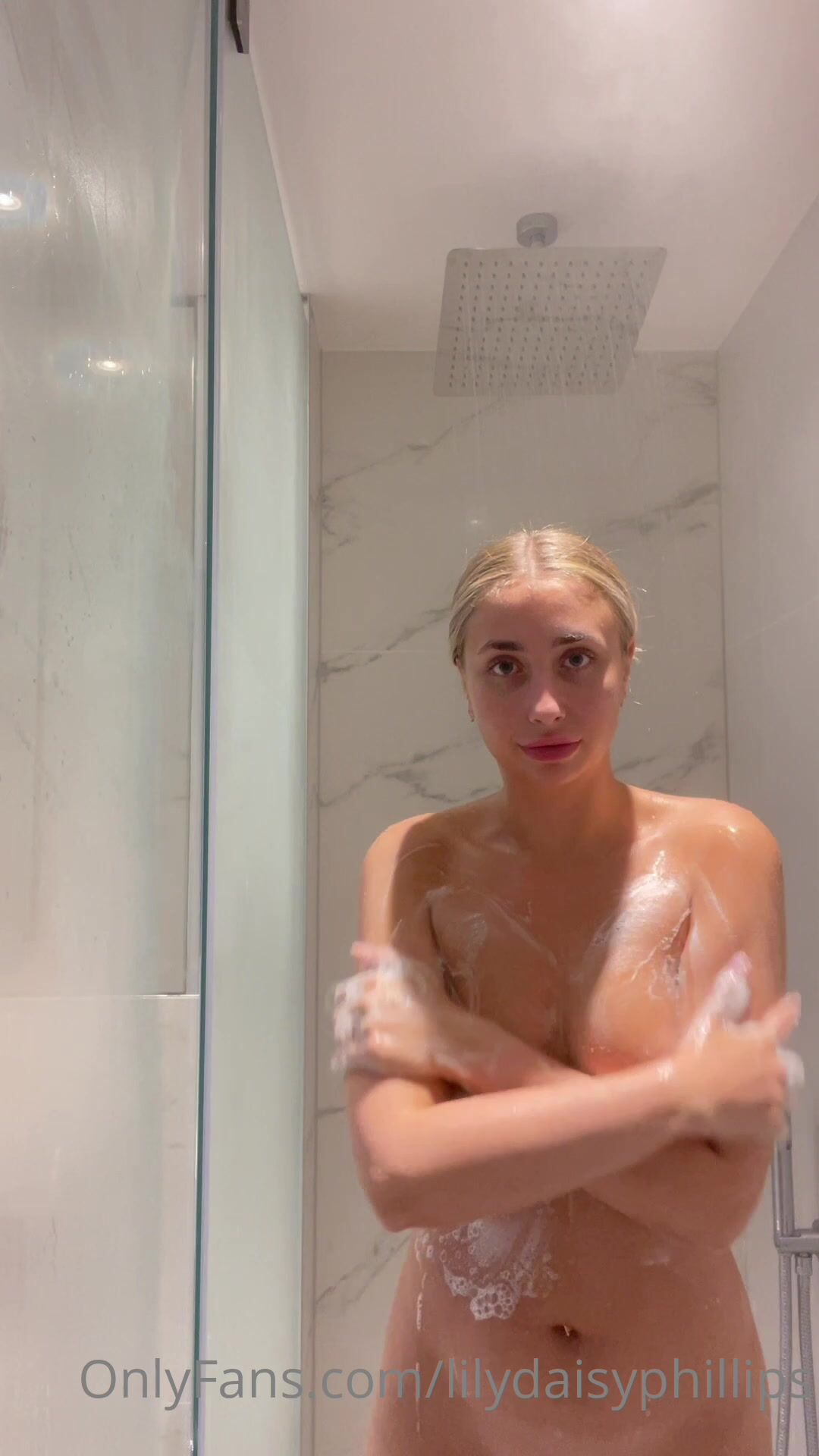 Lily Phillips Nude Shower Video