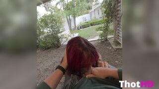 whoahannahjo Garden Blowjob