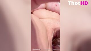 TheMirandaAffect Towel Drop And Dildoing
