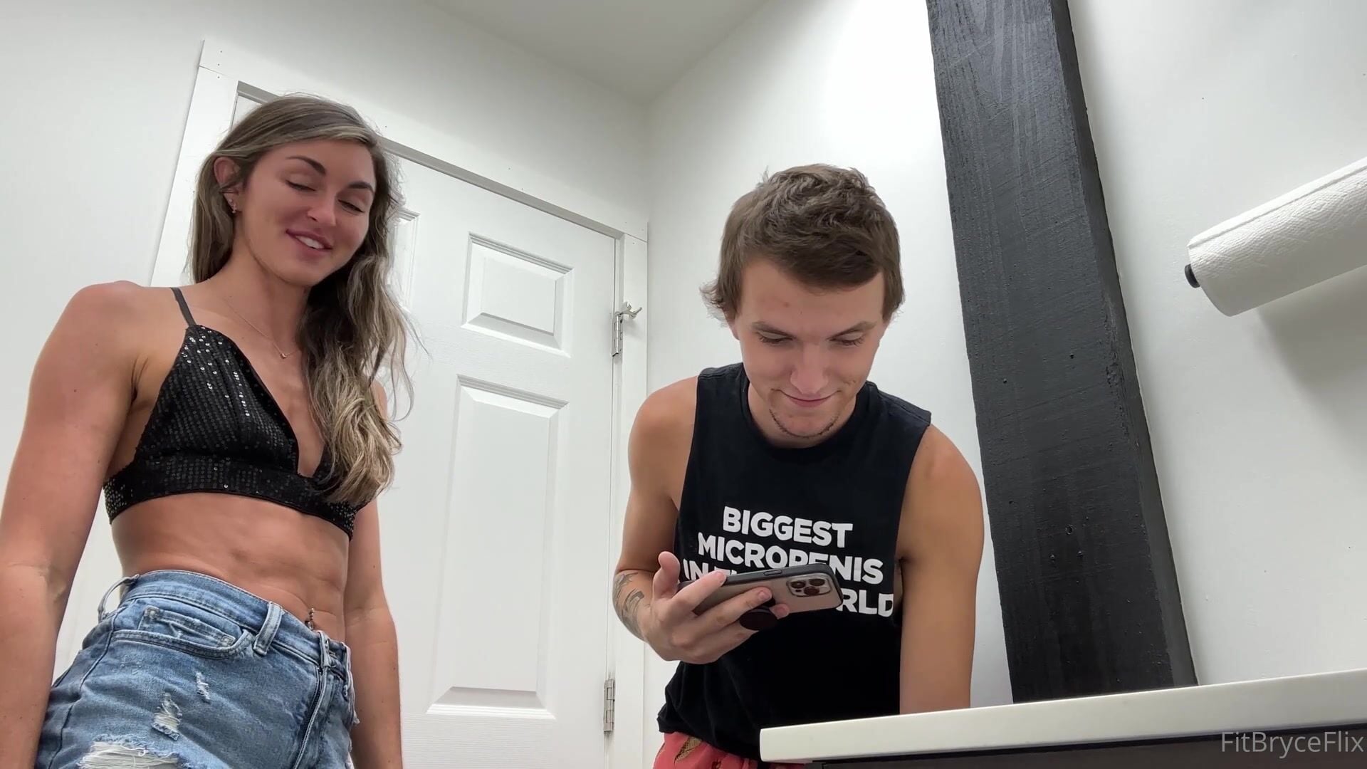 FitBryceFlix Gym Bathroom Fuck