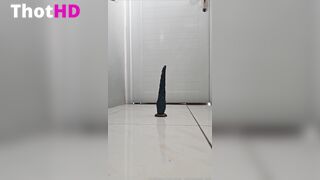 your_submissive_doll riding weird dildo