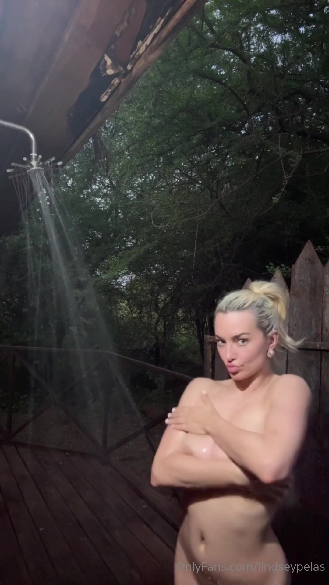Lindsey Pelas Outdoor Shower